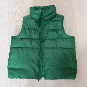 All in Motion Kids Green Puffer Vest